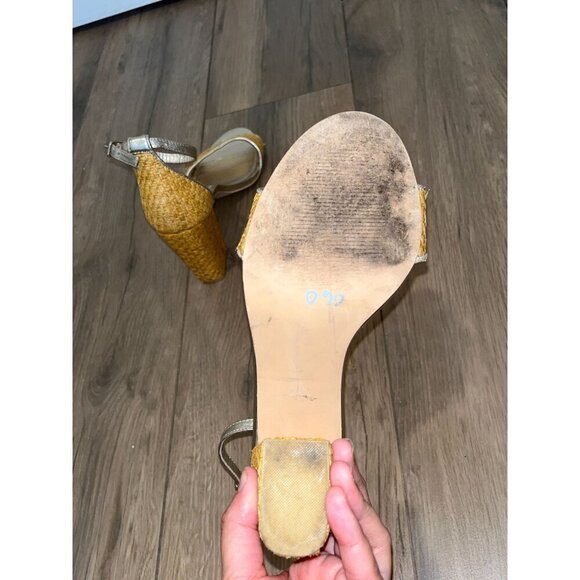 LIlly PulitzerAmber Lynn Womens Woven Block Heel Sandals  Size 8 - Picture 7 of 8